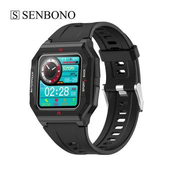 SENBONO FT10 Smart Watch Vyrų IP68 Vandeniui Širdies ritmo Monitorius Fitness Tracker Sporto Bluetooth 5.0 Smartwatch 