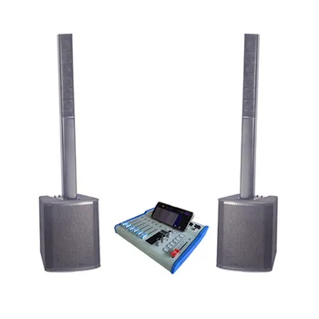 Garso garsiakalbių sistema kolonėlės garsiakalbis profesinio lauko, patalpų line array kolonėlės garsiakalbis, skaitmeninis maišytuvai padengti 600people