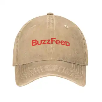 BuzzFeed Logotipu Grafinis Prekės ženklo Logotipas, Aukštos kokybės Džinsinio audinio kepurė Megzta kepurė Beisbolo kepuraitę