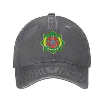 Turkmėnistanas Aukščiausios Kokybės Logotipas Džinsinio audinio dangtelis Beisbolo kepurė Megzta kepurė