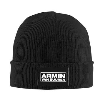 Armin Van Buuren DJ Rock Roll Skullies Beanies Kepurės Vyrams, Moterims, Unisex Vėsioje Žiemą Šiltas Megzti Skrybėlę Suaugusiųjų variklio Dangčio Skrybėlės