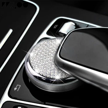 Mercedes-Benz GLC260 centrinės kontrolės pelės multimedijos mygtukas Cirkonio Kristalų dangtelis, C-klasės C200LE300 Dangtelio Lipdukas