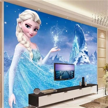 pasirinktinis dydžio nuotrauką Lipnios tapetai, freskos, vaikų kambarys sniego drugelis nuotrauką tapybos sofa-lova, TV foną, sienos papel DE parede