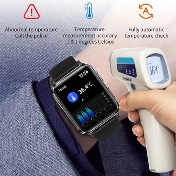 geriausia parduoti Oro Siurblys Tikslius Kraujo Slėgio Bandymo Smart Watch vyrų Kraujo Deguonies Kūno Temperatūra, Širdies ritmo Miego Sporto laikrodis