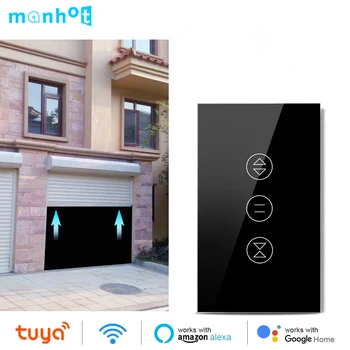 Wifi Smart Gyvenimo Valcavimo Durys, Garažo Durų Jungiklis Tuya Touch Panel Sieninio Jungiklio Valdymo Balsu PROGRAMĖLĖS Nuotolinio Valdymo Alexa 