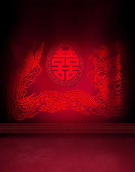 Red Kinijos Geriausi Linkėjimai Vestuvių Fotografija Backdrops Foto Rekvizitai Studija Fone 5x7ft