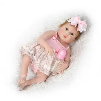 Atstumas Spec Modeliavimas Reborn Baby Doll Visą Plastiko Žaisti Namuose Žaislą Dovanų Mergina Žaislas Mielas Lėlės, Imitavimo Reborn Baby Doll