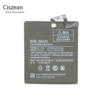 Ciszean 1x Didelė Talpa 2810mAh BN20 bateriją Už Xiaomi M5C Mi 5C Batteria Batterij Baterijos