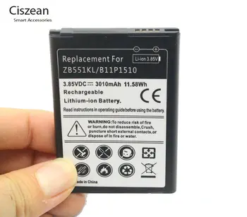 Ciszean 1x3010mAh Pakeitimo Baterija ASUS ZenFone Eiti TV ZB551KL X013DB B11P1510 C11P1510 Baterijos