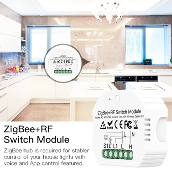 Smart ZigBee WiFi, Įjunkite Modulio Dimeris Užuolaidų Jungiklio, Smart Gyvenimo App Nuotolinio Valdymo Alexa 