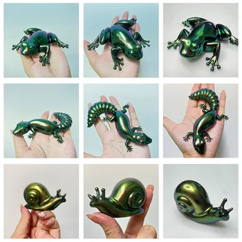 3D Gyvūnų Hipokampo Kristalų Epoksidinės Dervos Pelėsių Varlė Driežas Sraigė Gecko Silikono Formų Sienų Apdaila Pusiau Stereo Papuošalai Pelėsių