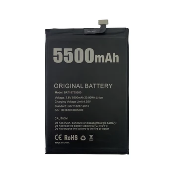 100% Originalus 5500mAh Telefono Baterija Doogee S55 BAT18735500 Pakeitimo Baterijas Bateria