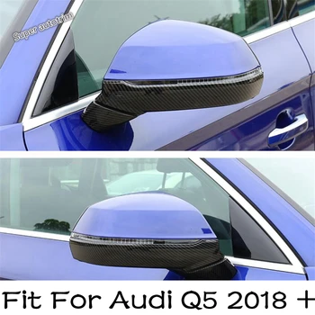 Šoninės Durys galinio vaizdo Veidrodžio Dangtelis Korpuso Juostos Padengti Apdaila Audi Q5 2018 - 2022 ABS Chrome 