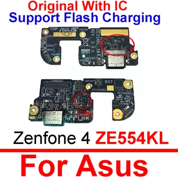 Įkroviklis, USB Dock Valdybos ASUS Zenfone 4 ZE554KL Įkrovimo lizdas Kištukas Valdybos Flex Kabelis Su Mic Mikrofonas atsarginės Dalys