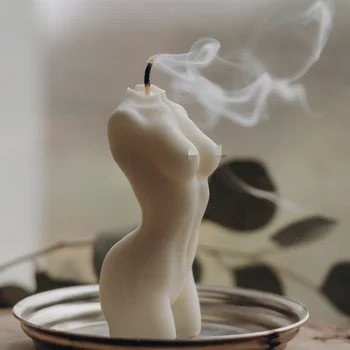 Abstrakti Žmogaus kūnui Silikono Žvakių Liejimo 3D Vyras, Moteris Dervos Pelėsių 