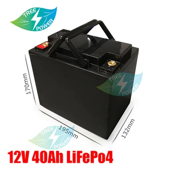 12v Lifepo4 40ah lifepo4 baterija 12v 40ah ličio jonų baterija baterijų, už keitiklio,Golfo krepšelį,MPPT Saulės