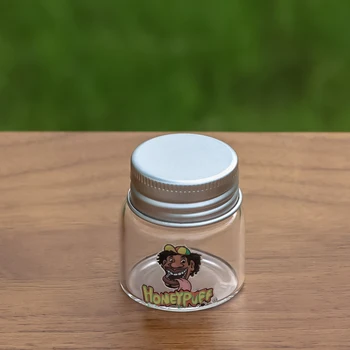 HONEYPUFF 2VNT Stiklo Tablečių Dėžutė Nešiojamų Saugojimo Konteinerių Žolės Sandariai Atlicināt Jar Multi-Naudoti Dulkių Ruonių
