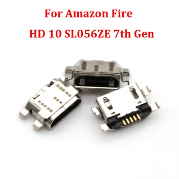 1pcs Amazon Fire HD 10 SL056ZE 7th Gen Pakeitimo remontas dalis Micro įkrovimo lizdas USB Jungties lizdas maitinimo kištuko dokas