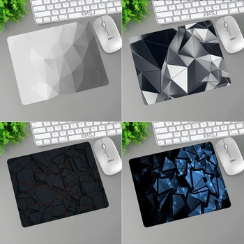 Mažos Pelės Padas Juodos spalvos Netaisyklingos Trikampio Gumos Žaidimų Pelės Mygtukai Žaidimų Priedai Nešiojamojo kompiuterio Klaviatūra KOMPIUTERYJE, neslidus Deskmats