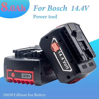 8000mah Baterija Bosch 14.4 V Galia Įrankis Pakeisti Ličio-Jonų 8.0 Ah Įkraunamas Akumuliatorius GBH GDR GSR1080 DDS180 BAT614G