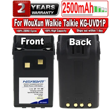 HSABAT 2500mAh Bateriją Wouxun CB Radijo Walkie Talkie KG-UVD1P KG-883 KG-659 KG-669 KG-679 KG-699 KG-703