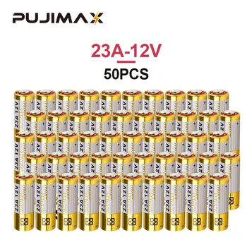 PUJIMAX Naujas Boutique Šarminės Baterijos 50Pcs Kartu LRV08L-1B5C A23 12V 23A, Žibintuvėlis/Pelės/Flash Trigger/Liustra