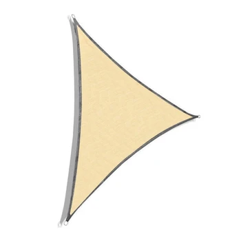 3X3x3meter Trikampis yra Smėlio Saulė Pavėsyje Plaukti Baldakimu UV Blokuoti Markizės, Lauko Terasa, Sodas Kiemą, Už Kiemo, Lauko-Chaki