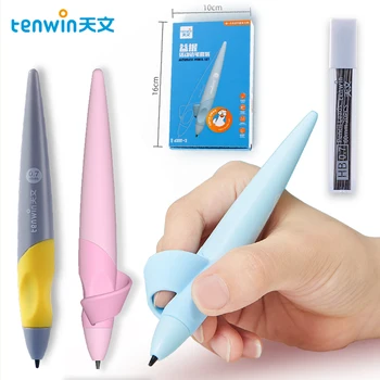 Tenwin Mechaninė pieštuku Ortostatinė pieštukas su Pieštuku atveju rilakkuma Vaikų silikono rašyti pieštuku raštinės prekes