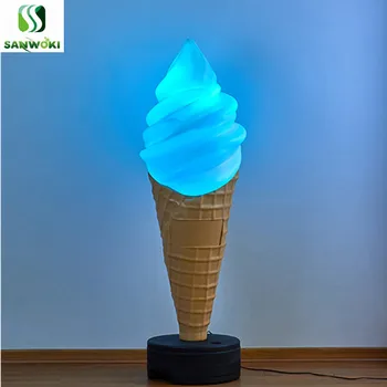 1,5 m Modeliavimas Ledų Kūgis modelio lempos didelis Traškūs kūgio reklama šviesos ledų modeliavimo lempos netikrą ledų modelis