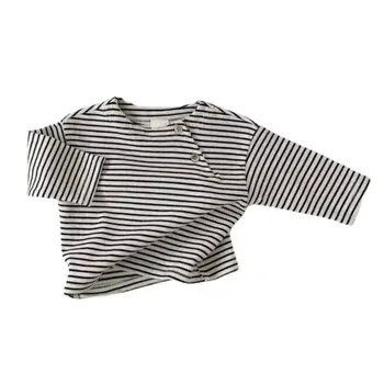 Pavasarį, Kūdikių Berniukų, Mergaičių Long Sleeve T-Shirt Vaikų Dryžuotas Medvilnės Pullove Kūdikių Rudenį Naujagimiui Drabužiai