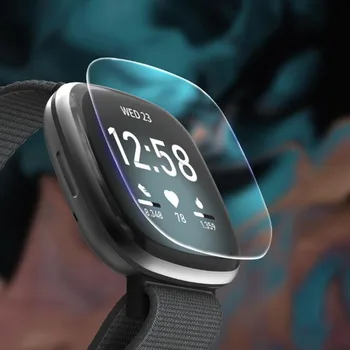 5vnt Minkštos TPU Aišku, Apsauginės Plėvelės Versa3 Smartwatch Apsaugas Fitbit Versa 3/ Prasme Smart Žiūrėti Full Screen Protector Cover