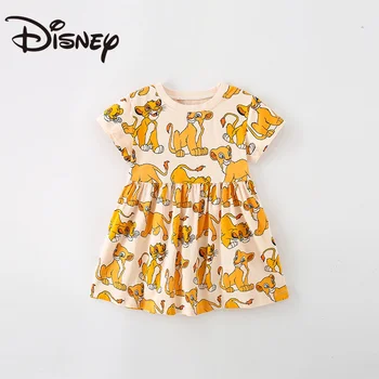 Disney Vaikiška Suknelės Liūtas Karalius Animacinių Filmų Vasaros Pusė Rankovėmis Apvalios Kaklo Mergaičių Suknelės Vaikams