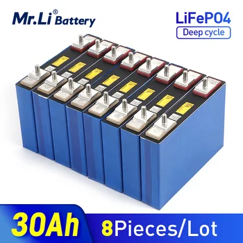 Ponas Li 8PCS LiFePO4 Baterija Ląstelių 3.2 V 30Ah Ličio Geležies Fosfato Giliai Ciklų 