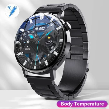 Smart Watch Vyrų 2023 Kūno Temperatūra, 