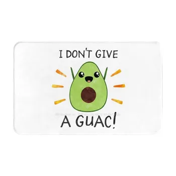 I Don ' t Give A Guac! Durų Kilimėlis Pėdų Trinkelėmis Namuose Kilimas Grafinis Mielas Juokingas Kalambūras Avokado Guacamole Daržovių Žalia Kawaii Žavinga