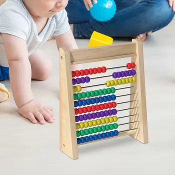 10 Eilutėje Matematikos Mokymosi Žaislų Spalvotų Karoliukų Aritmetikos Mokytis Abėcėlės, Skaičių Kortelės, Skaičiavimo Vaikai Abacus, Veiklos, Žaislų,
