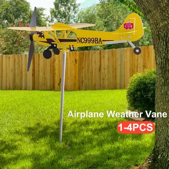 3D Cub Vėjo Suktuko Lėktuvas Piper j3 skyrius Metalo Lėktuvo Oro Mentiniai Lauko Stogo Vėjo Krypties Indikatorius Oras Mentiniai Sodo Dekoro