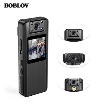 BOBLOV A22 Mini Skaitmeninės Kameros 1080P HD Ekranas, Nešiojamas Magnetinio Naktinio Matymo Maža vaizdo Kamera Bodycamera Lauko Sporto Camara