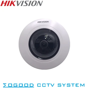 Hikvision DS-2CD2955FWD-5MP Fisheye Vaizdą 360 IP Kameros Palaikymo Hik-Prijunkite SD Kortelę PoE IR 10M