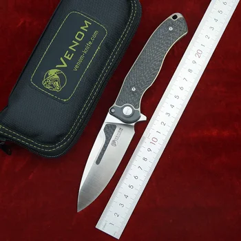 Naujas NUODAI KAULŲ GYDYTOJAS sulankstomas peilis M390 peiliukų titano PLG rankena sulankstomas peilis lauko medžioklės išgyvenimo dovanų kolekcija