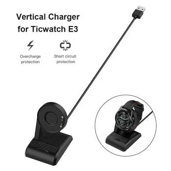 1m Įkrovimo lizdą Dock For TicWatch E3 Pro Pro 3 3 GPS Įkroviklio Kabelį Stovėti Ticwatch Pro 3 LTE USB Adapteris Magnetinis