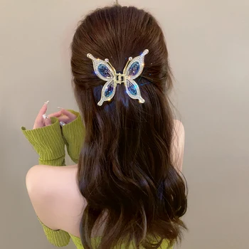 Korėjos Prabanga Cirkonio Plaukų Letena High-end Spalvos Gintaro Drugelis Plaukų Įrašą Moterims Išskirtinį Staigius Ryklys Įrašą Plaukų Aksesuarai